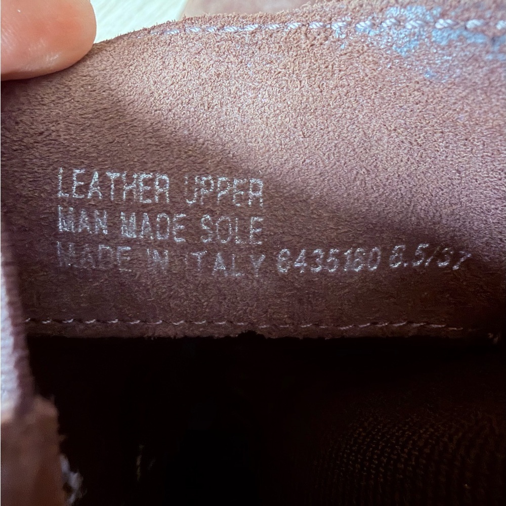 BNWT Women's Genuine Leather Italian Suede Chelsea Boots - Size 6.5 - Picture 6 of 8